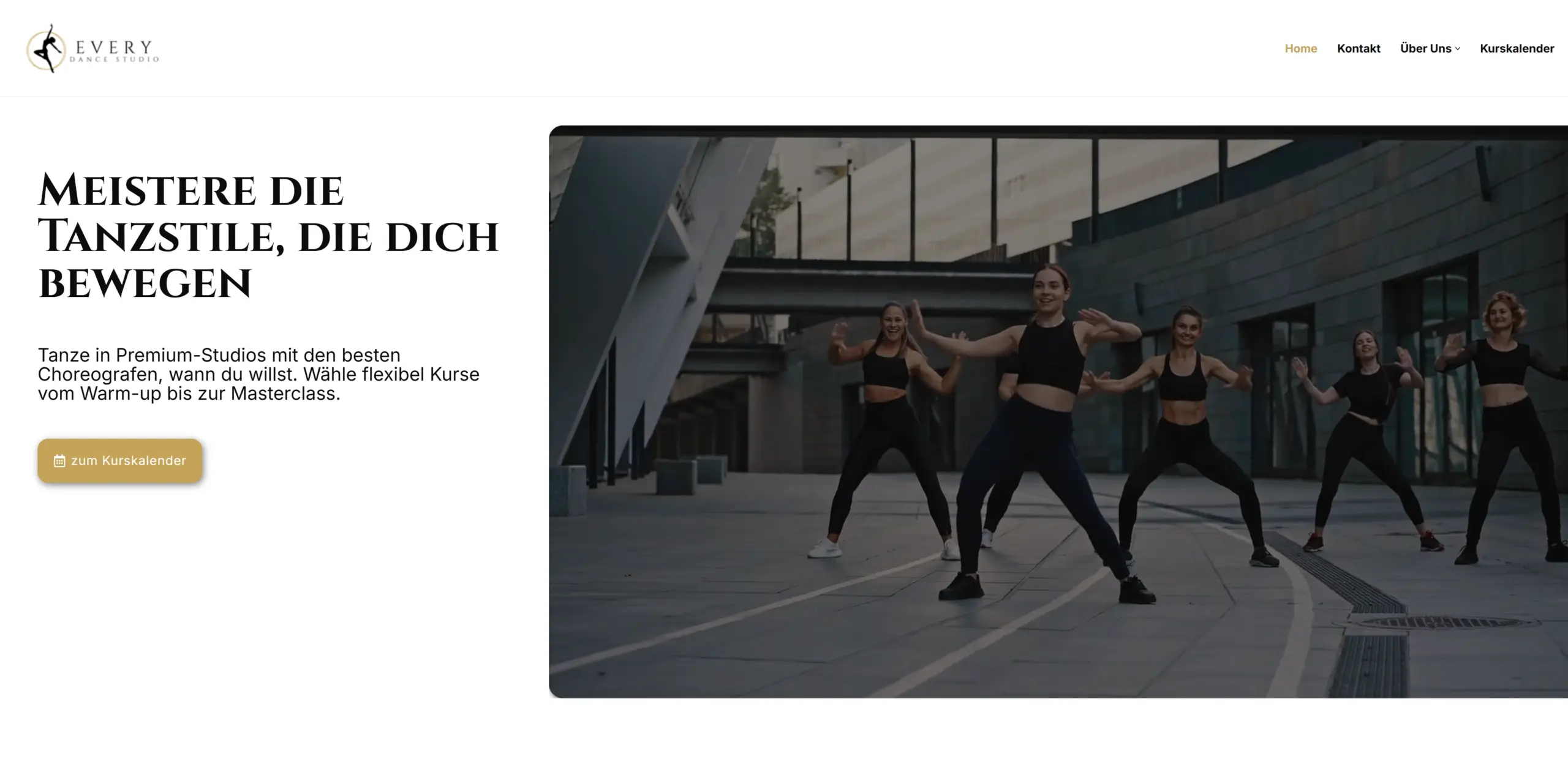 Tanzstudio Website Referenz – modernes Webdesign für Tanzschule