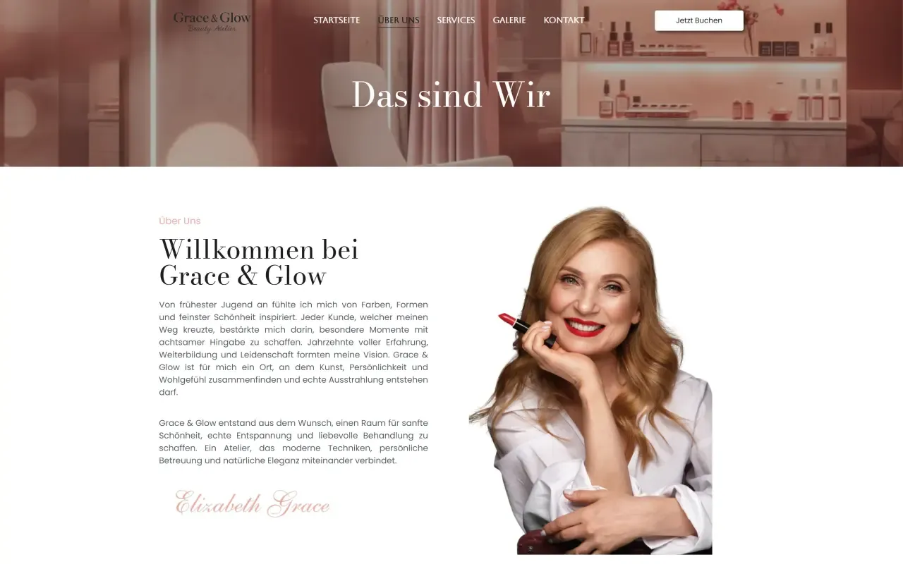 Designkonzept Grace & Glow Beauty Atelier – Ansicht 2 von 5