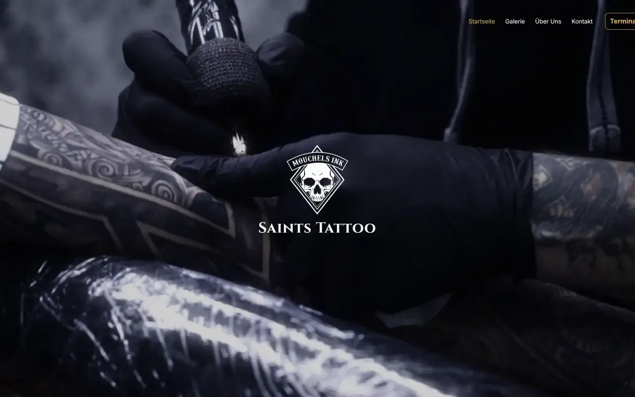 Website-Ansicht: Saints Tattoo